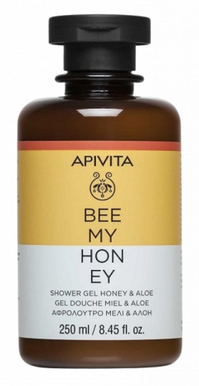 Apivita Gel de dus cu miere si aloe Bee My Honey, 250ml