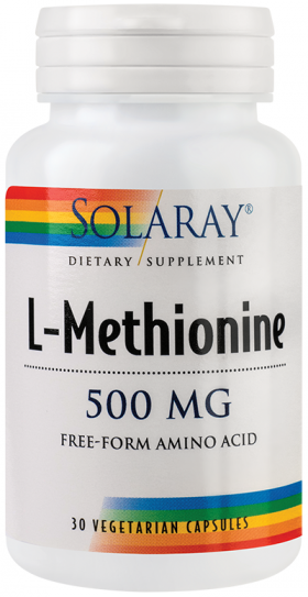L-Methionine 500mg 30tb - Solaray - Secom