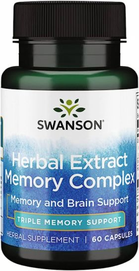 Swanson Herbal Extract Memory Complex 60 caps