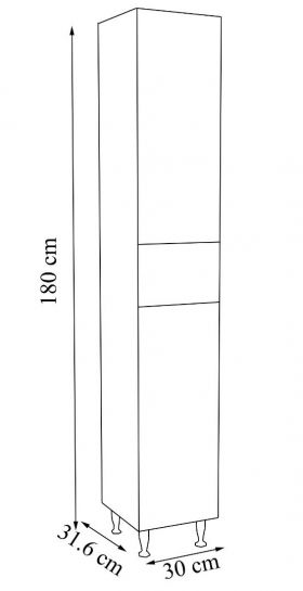 Dulap baie tip coloana GN7861 antracit