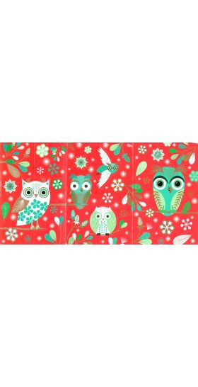 Felicitare - Elegant Owls Tri-Fold | Roger La Borde