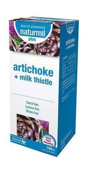 Artichoke + milk thistle plus - anghinare si armurariu - 500ml - Naturmil