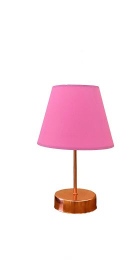 Lampa de masa, FullHouse, 390FLH1714, Metal, Roz / Aur roz