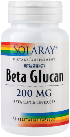 Beta Glucan 200mg 30tb - Solaray - Secom
