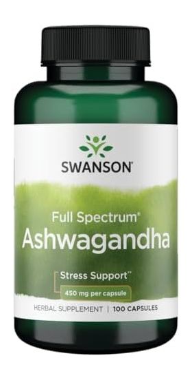 Swanson Full Spectrum Ashwagandha 450mg 100 caps