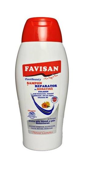 Sampon Reparator cu Keratina si Colagen, 250 ml, Favisan