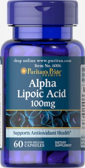 Puritan s Pride Alpha Lipoic Acid 100 mg 60 caps