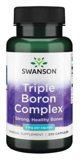 Triple Boron Complex, 3 forme de BOR, 3mg, 250 capsule, Swanson