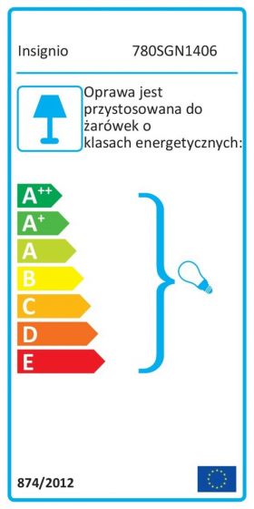 Lampadar, Insignio, 780SGN1406, 70% MDF/30% tesatura PVC, Bej/Maro