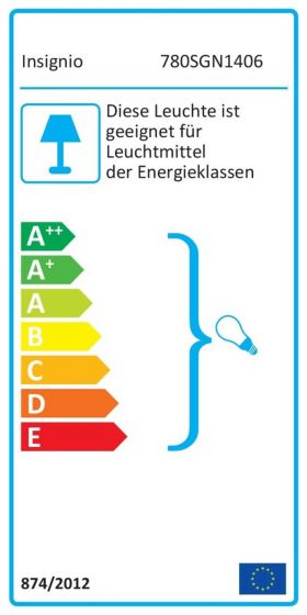 Lampadar, Insignio, 780SGN1406, 70% MDF/30% tesatura PVC, Bej/Maro