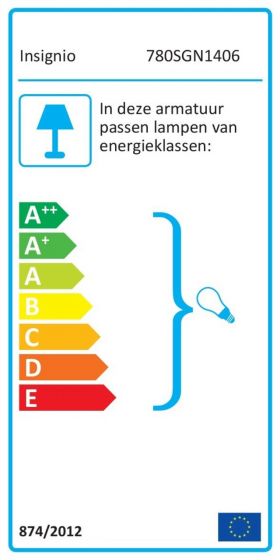 Lampadar, Insignio, 780SGN1406, 70% MDF/30% tesatura PVC, Bej/Maro