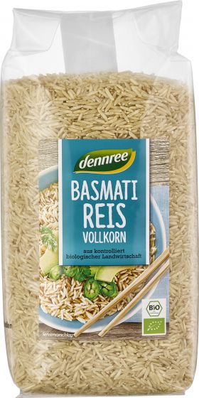 Orez basmati brun, bio 1kg - Dennree