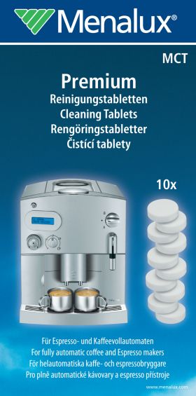 Tablete de curatare aparate de cafea espresso Menalux MCT DE, 10 bucati