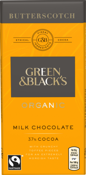 Ciocolata - Butterscotch Milk Chocolate, Organic 90g | Green&Black's