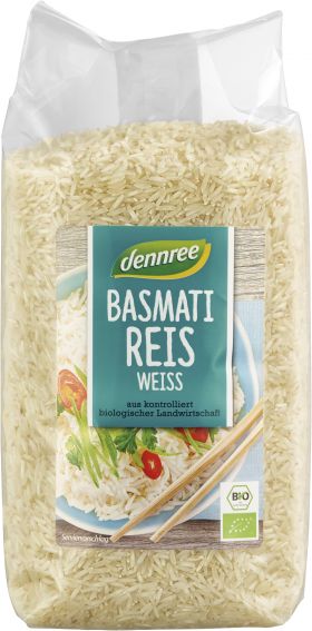Orez basmati alb, bio 1kg - Dennree