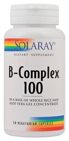 B-Complex 100mg 50tb - Solaray - Secom