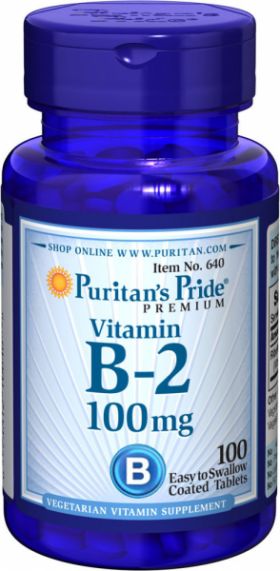 Puritan s Pride Vitamin B-2 100 mg 100 tab