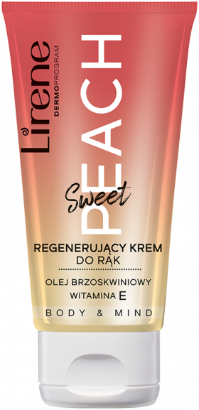 Crema de maini regeneranta peach Body & Mind, 50ml, Lirene