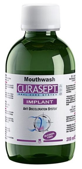 Apa de gura ADS Implant Pro cu 0,20% CHL, 200ml, Curasept