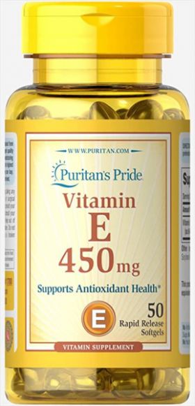 Puritan s Pride Vitamin E 450 mg (1000 IU) 50 softgels