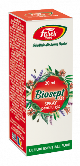 Spray pentru gat Biosept, 20ml, Fares