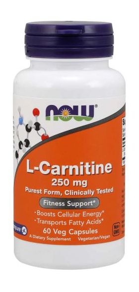 Now L-Carnitine 250 mg 60 vcaps