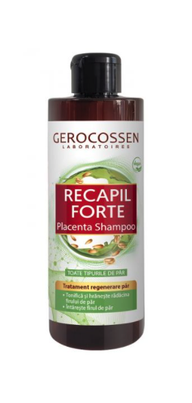 Sampon cu placenta vegetala, Recapil Forte, 400ml - Gerocossen