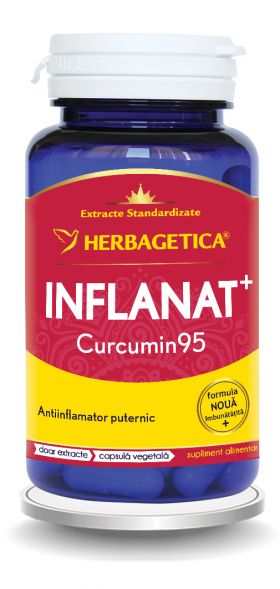 Inflanat+ Curcumin95, 60 capsule vegetale, Herbagetica