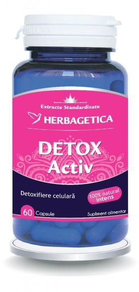 Detox Activ, 60 capsule, Herbagetica