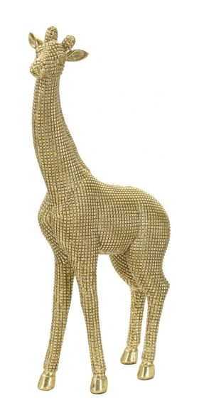 Decoratiune, Mauro Ferretti, Giraffe, 19.8 x 8 x 40 cm, polirasina, auriu