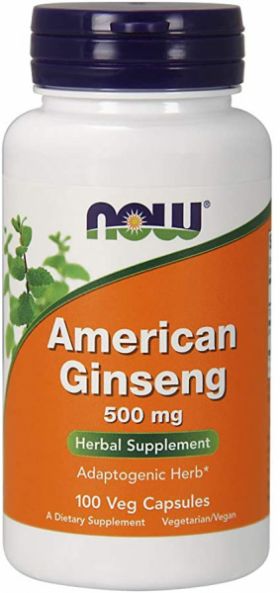 Now American Ginseng 500 mg 100 veg caps