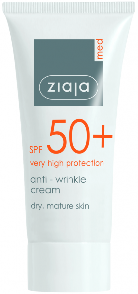 Crema antirid fotoprotectoare SPF50 pentru ten uscat, Ziaja Med, 50ml - Ziaja