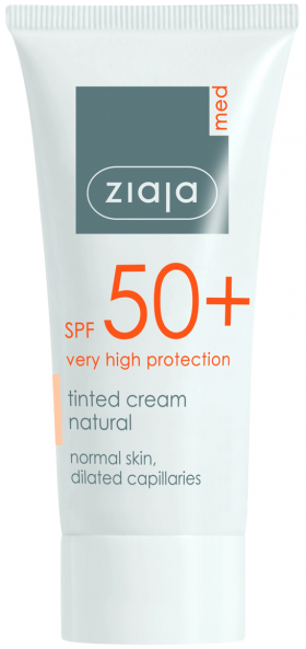 Crema nuantatoare fotoprotectoare SPF50 pentru ten normal, Ziaja Med, 50ml - Ziaja