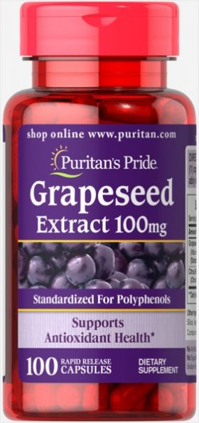 Puritan s Pride Grapeseed Extract 100 mg 100 caps