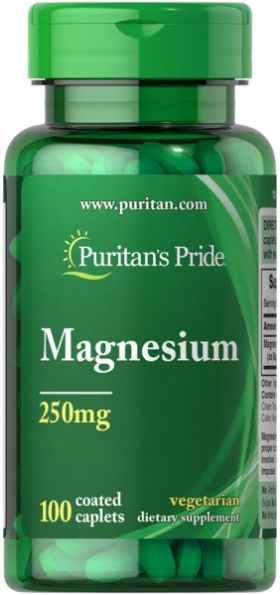 Puritan s Pride Magnesium 250 mg 100 caplets