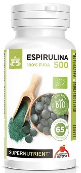 SPIRULINA BIO, 500mg, 90G - DIETETICOS INTERSA