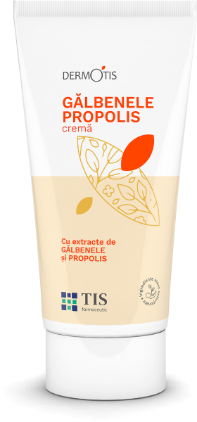 Crema cu galbenele si propolis Dermotis, 50 ml, Tis Farmaceutic