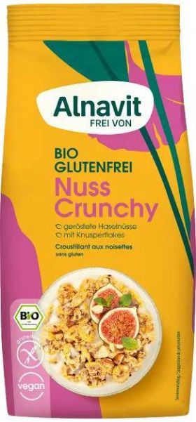 Musli crocant cu alune de padure, fara gluten, eco-bio, 300g - Alnavit