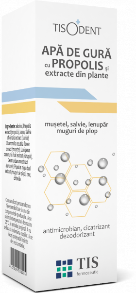 Apa de gura cu propolis, 20ml, Tis Farmaceutic