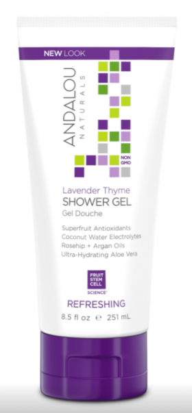 Gel de dus, Lavender Thyme Refreshing Shower Gel, 251ml - Secom - Andalou