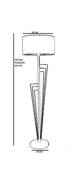 Lampadar, Stala, 846STL3556, Metal, Cupru