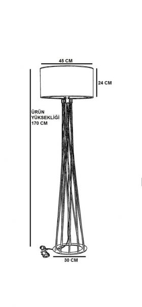 Lampadar, Stala, 846STL2972, Metal, Rosu claret