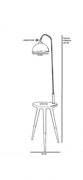 Lampadar, Stala, 846STL3512, Metal, Cupru