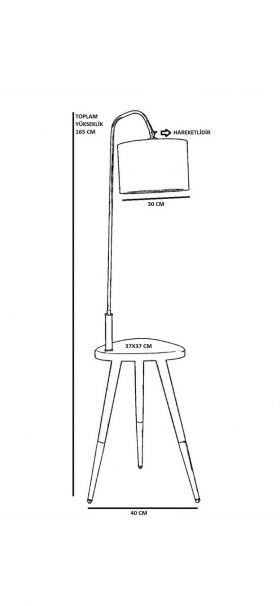 Lampadar, Stala, 846STL3517, Metal, Cupru