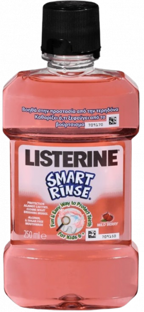 Apa de gura pentru copii Smart Rinse, 250ml, Listerine