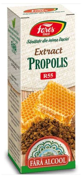 Propolis fara alcool R55, 20ml - Fares