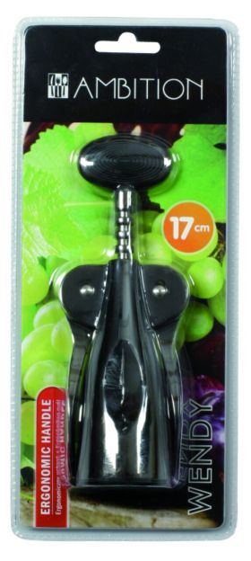 Tirbuson Wendy, Ambition, 17 cm, inox, negru