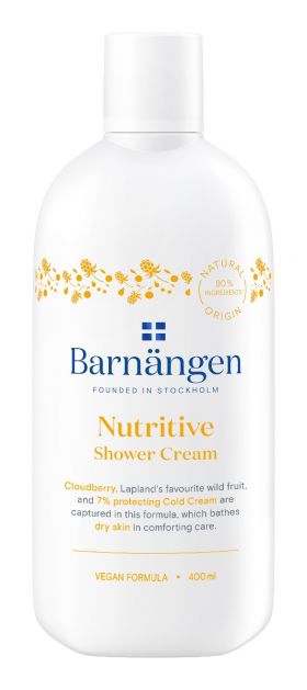 Crema de dus pentru piele uscata Nutritive, 400ml, Barnängen