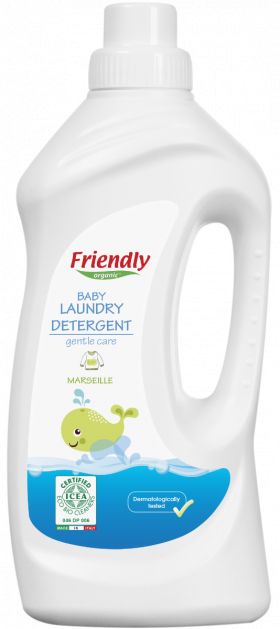 Detergent de rufe pentru bebe Marsilia, 1000ml, Friendly Organic