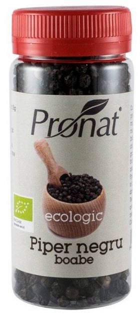 Piper negru boabe - eco-bio 50g - Pet - Pronat